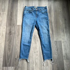 Madewell 9” High Rise Skinny Crop Jeans